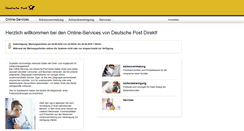 Desktop Screenshot of portal.postdirekt.de